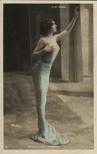 Girl in a blue dress by French Photographer
